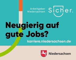 Schmuckgrafik; Link öffnet Internetseite "Karriereportal der Justiz Niedersachsen"